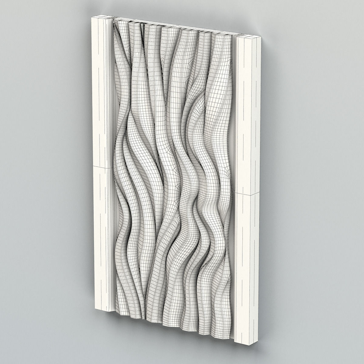 Wall Panel 005 3D model_7