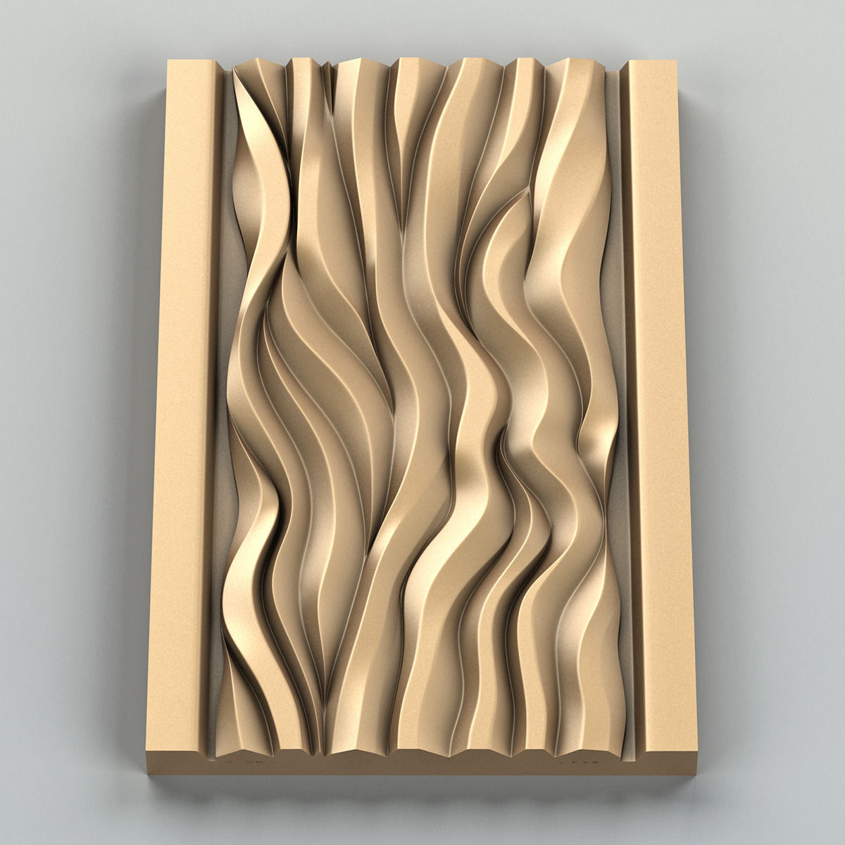 Wall Panel 005 3D model_4