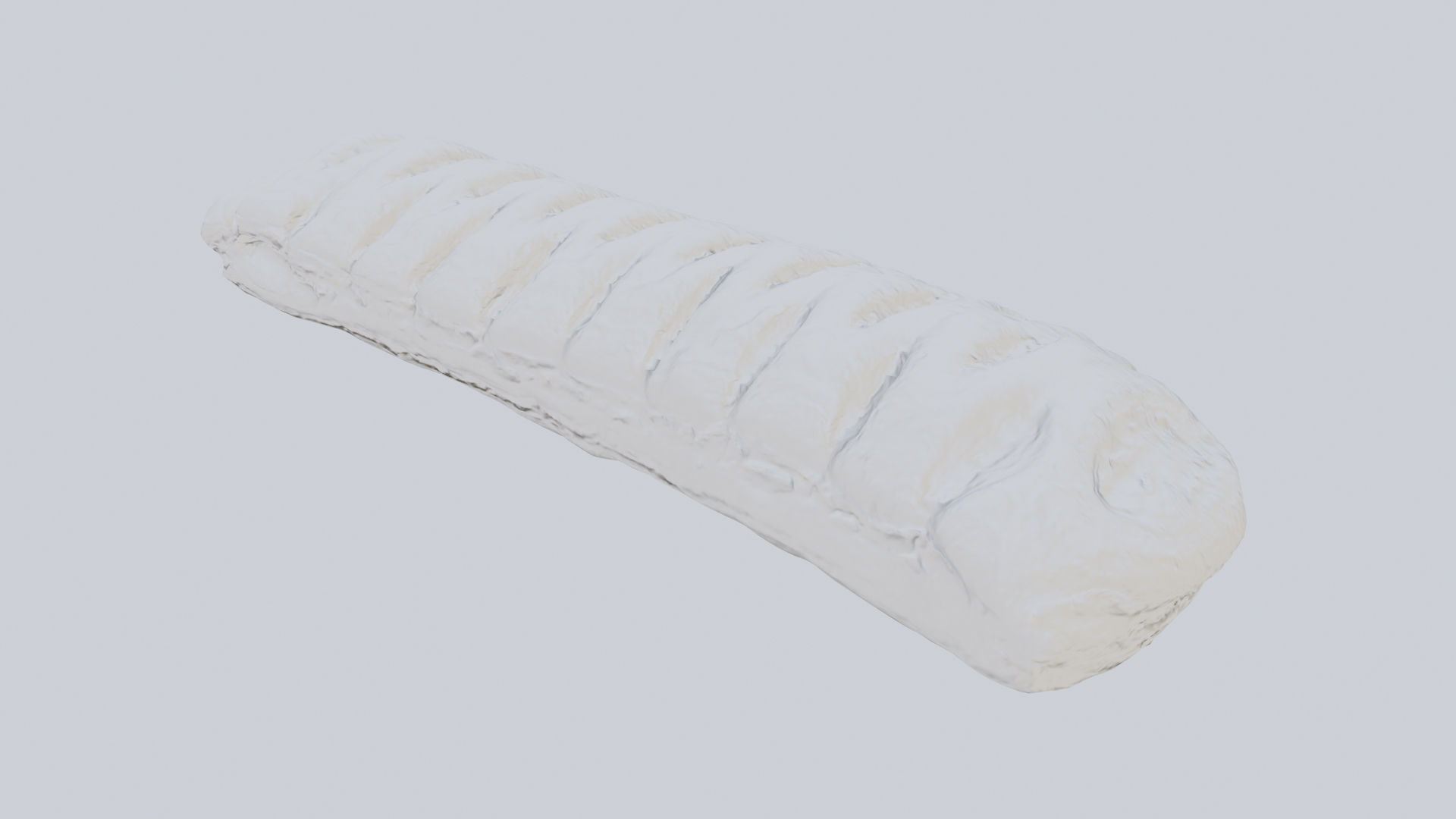 Cheese stick bun loaf or roll 3D model_6