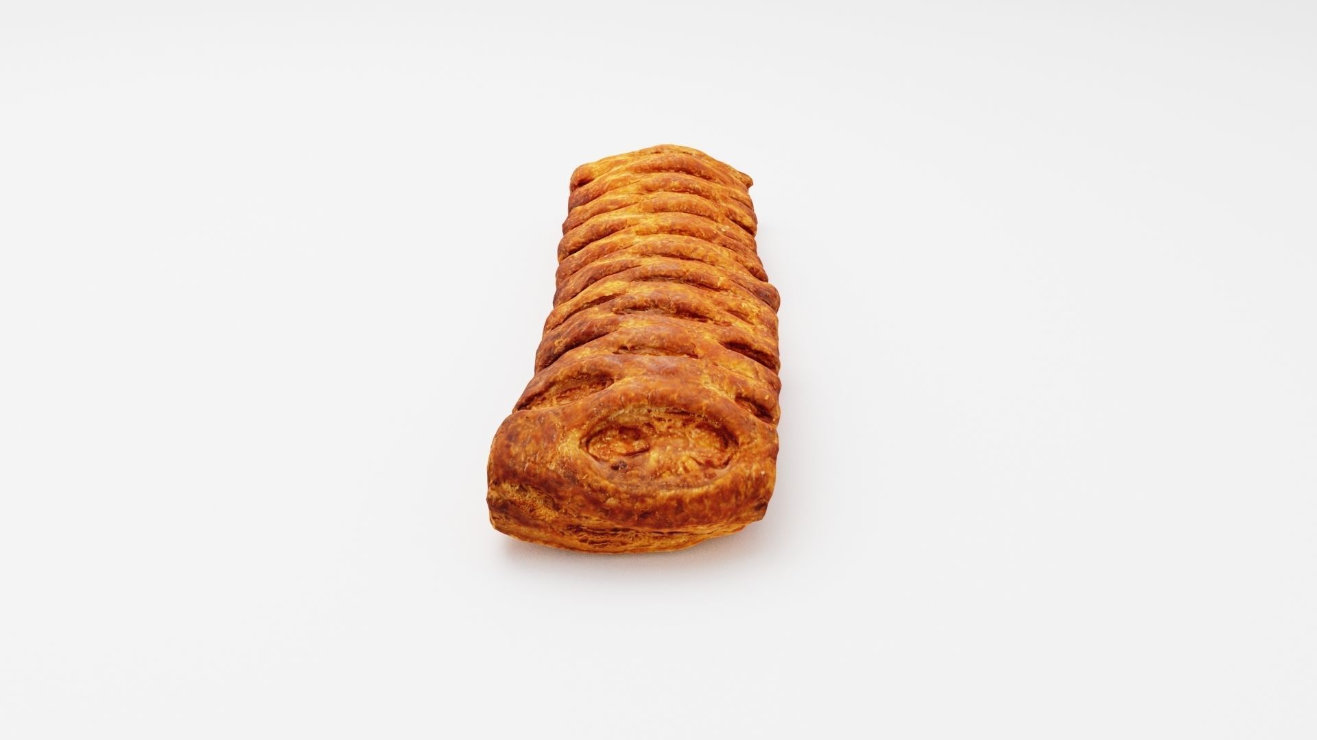 Cheese stick bun loaf or roll 3D model_5