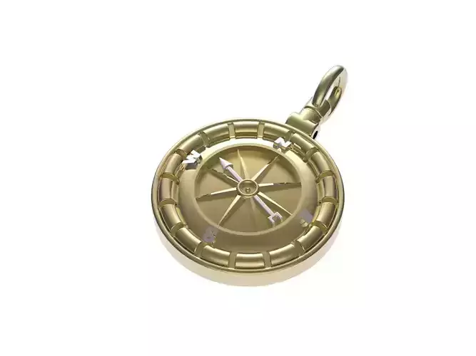 Pendant Compass 3D print model