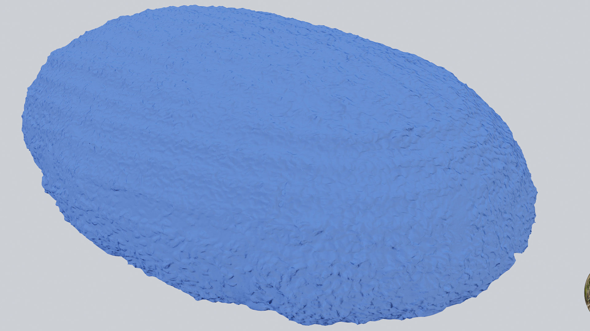 Black or dark bread with sesame seeds icing 3D model_4