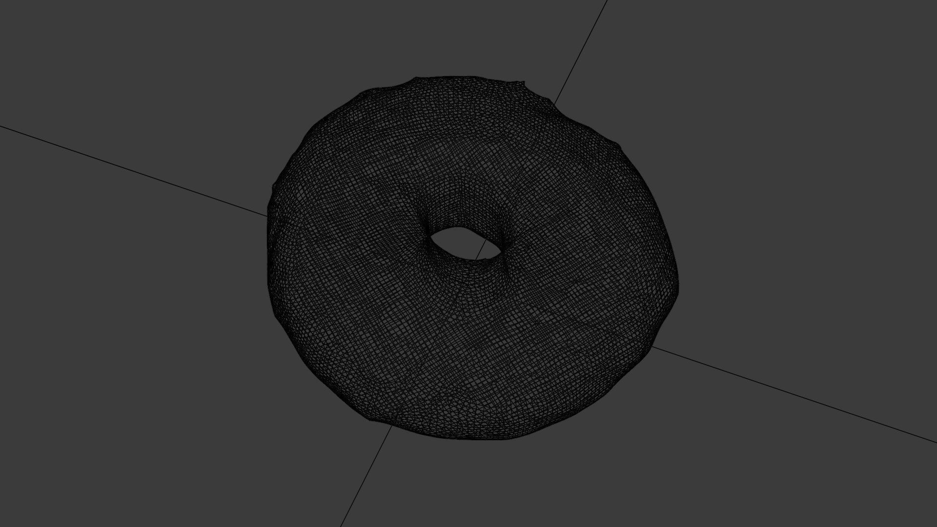 Doughnut glazed with colorful glazing and chocolate 3D model_4