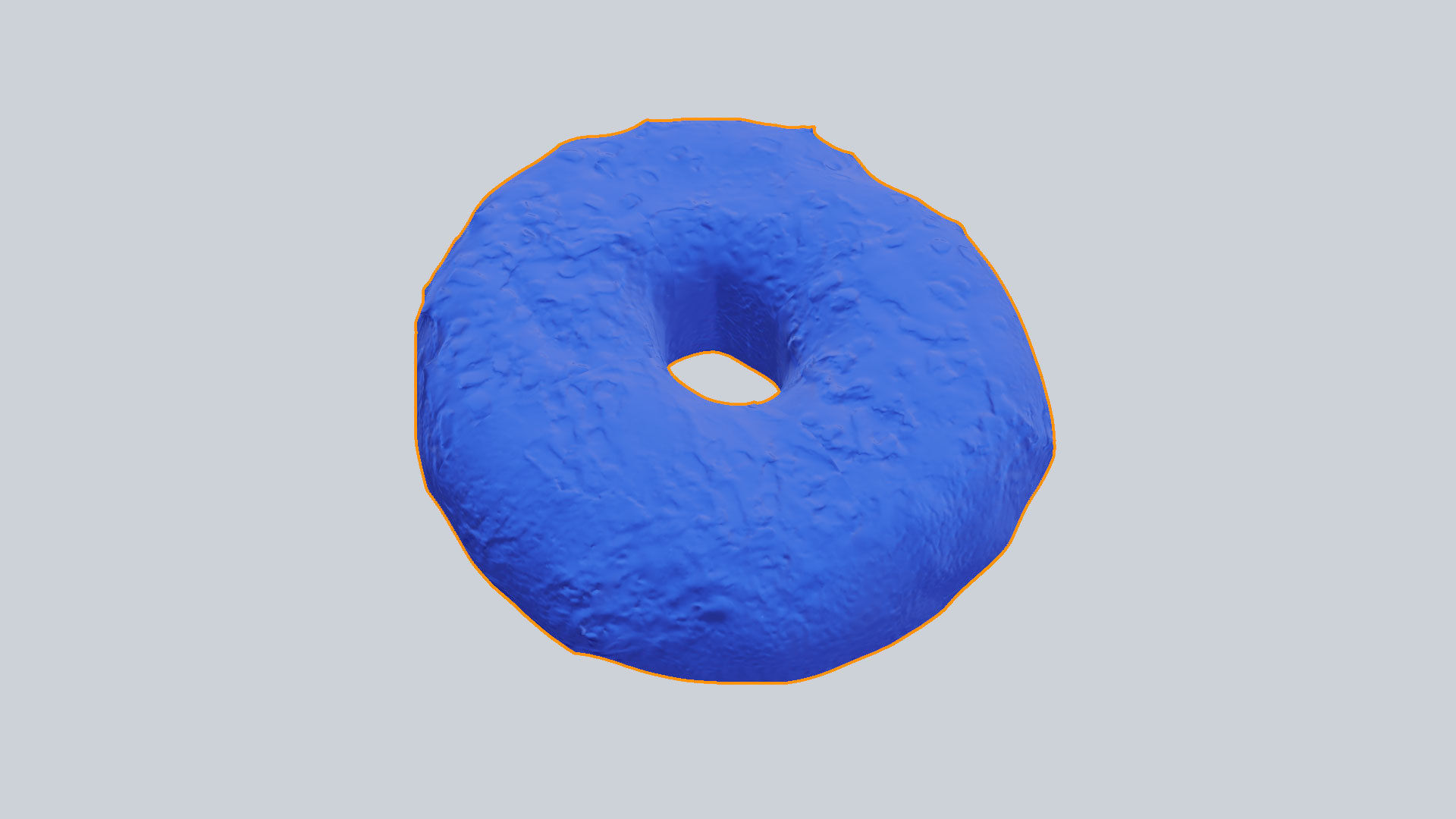Doughnut glazed with colorful glazing and chocolate 3D model_5