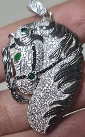 horse necklace 3D model_0