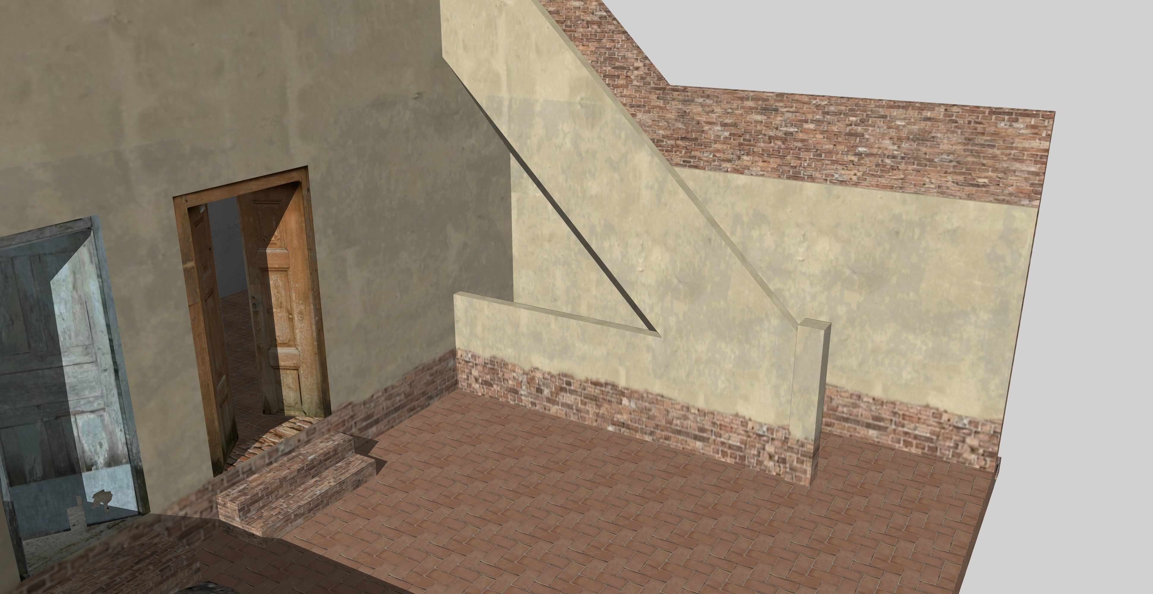 Old House 5 Low-poly 3D model_2