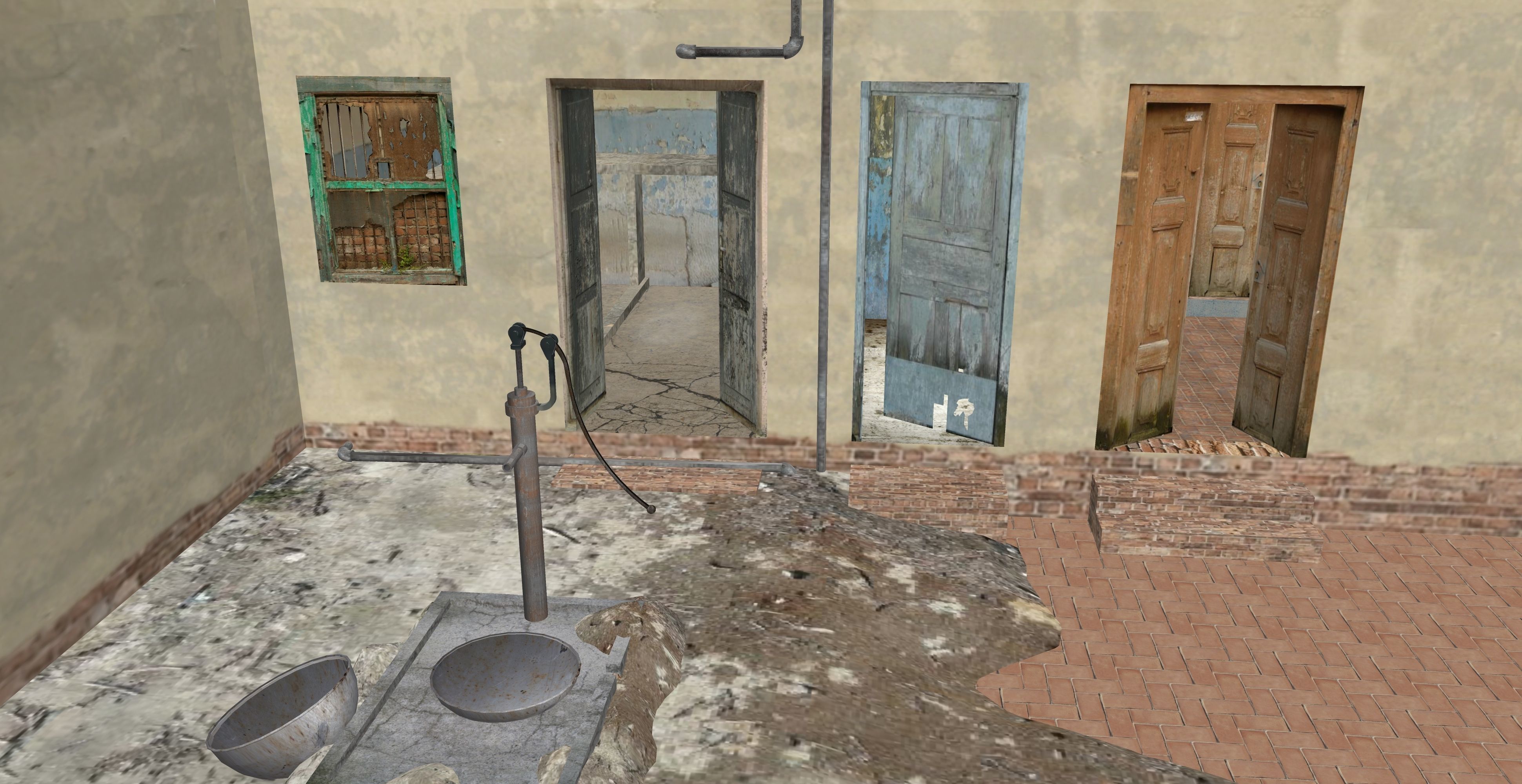 Old House 5 Low-poly 3D model_1