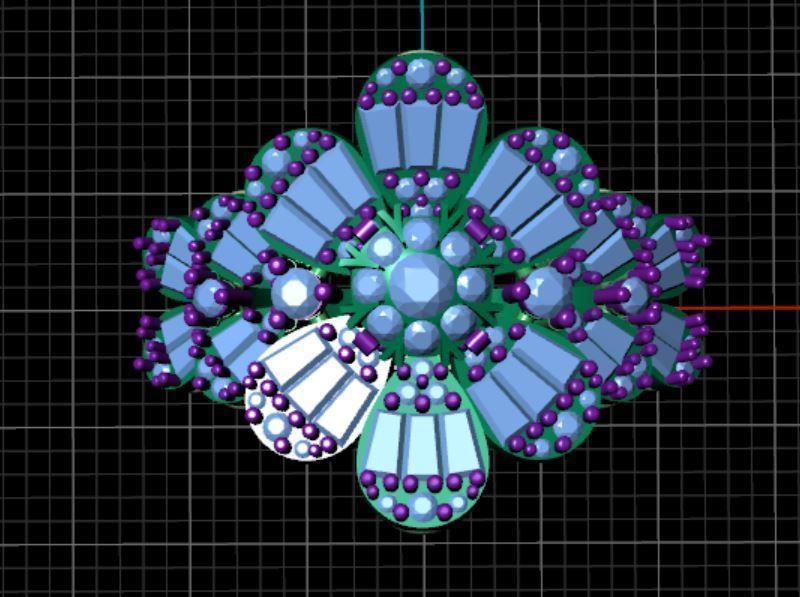 diamond ring 3D print model_1