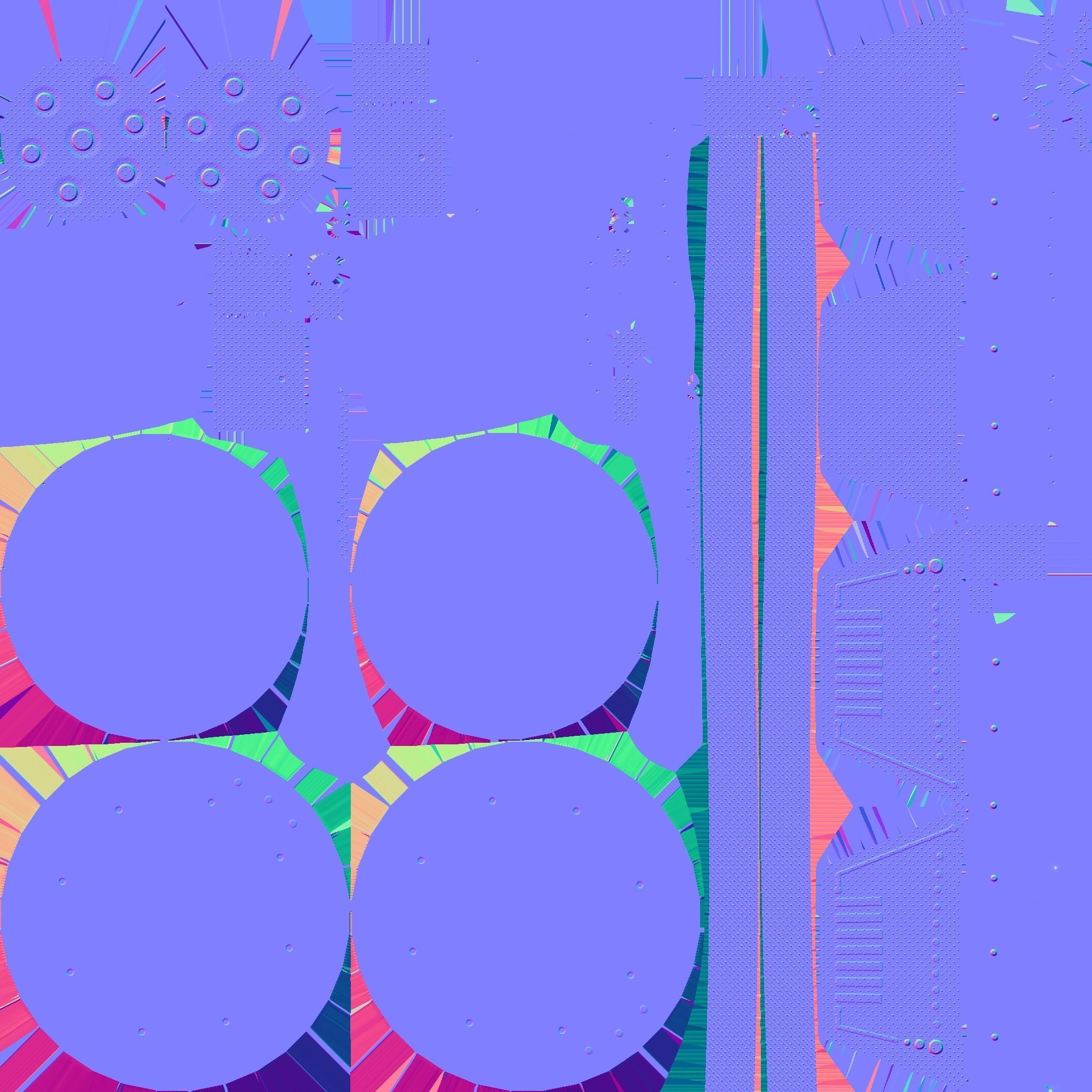 SciFi Glasses G03 Black Red - Character Design Fashion Low-poly 3D model_22