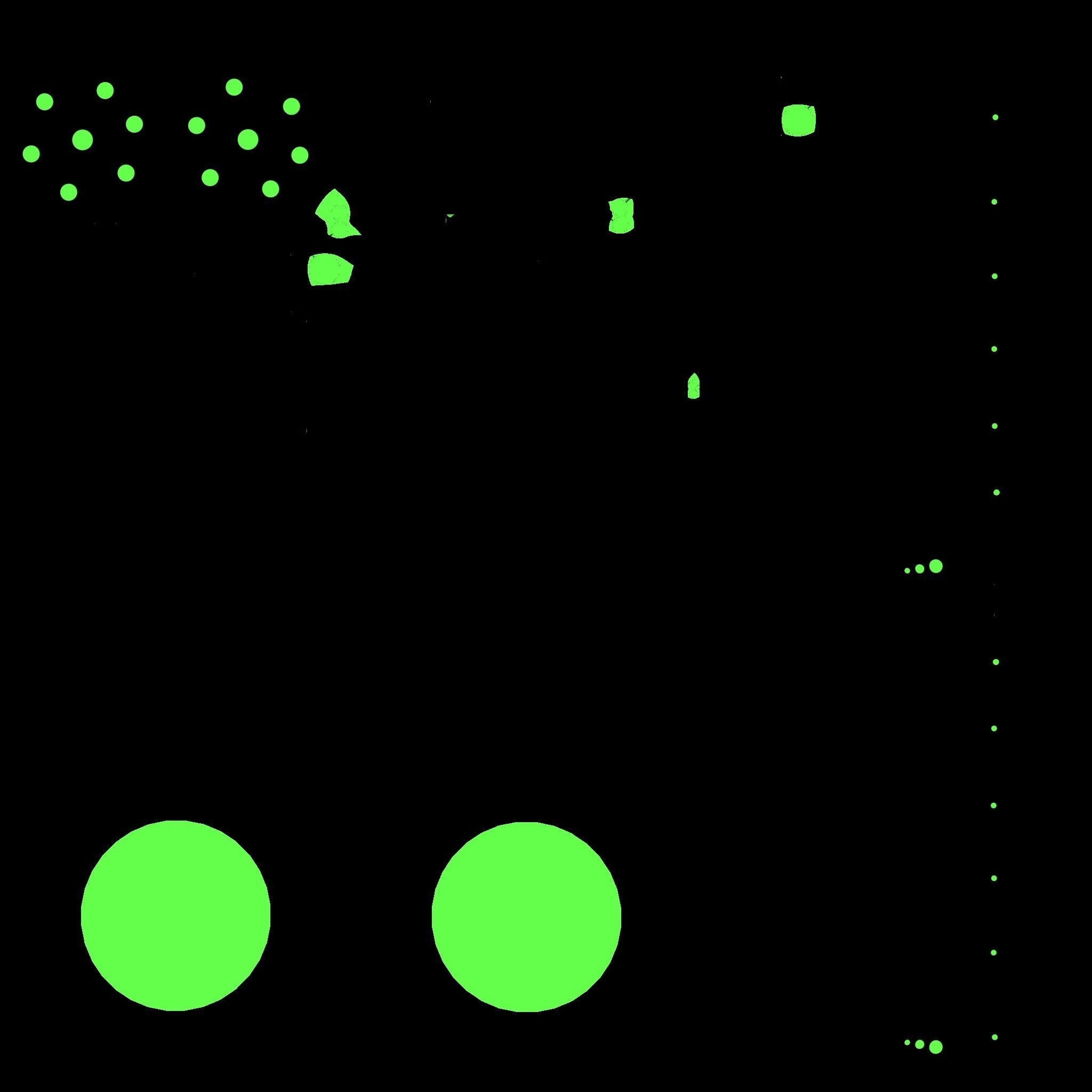 SciFi Glasses G04 Black Green - Character Design Fashion Low-poly 3D model_20