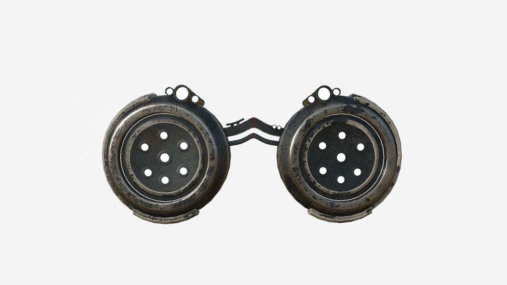 SciFi Glasses G05 Metal - Character Design Fashion Low-poly 3D model_1