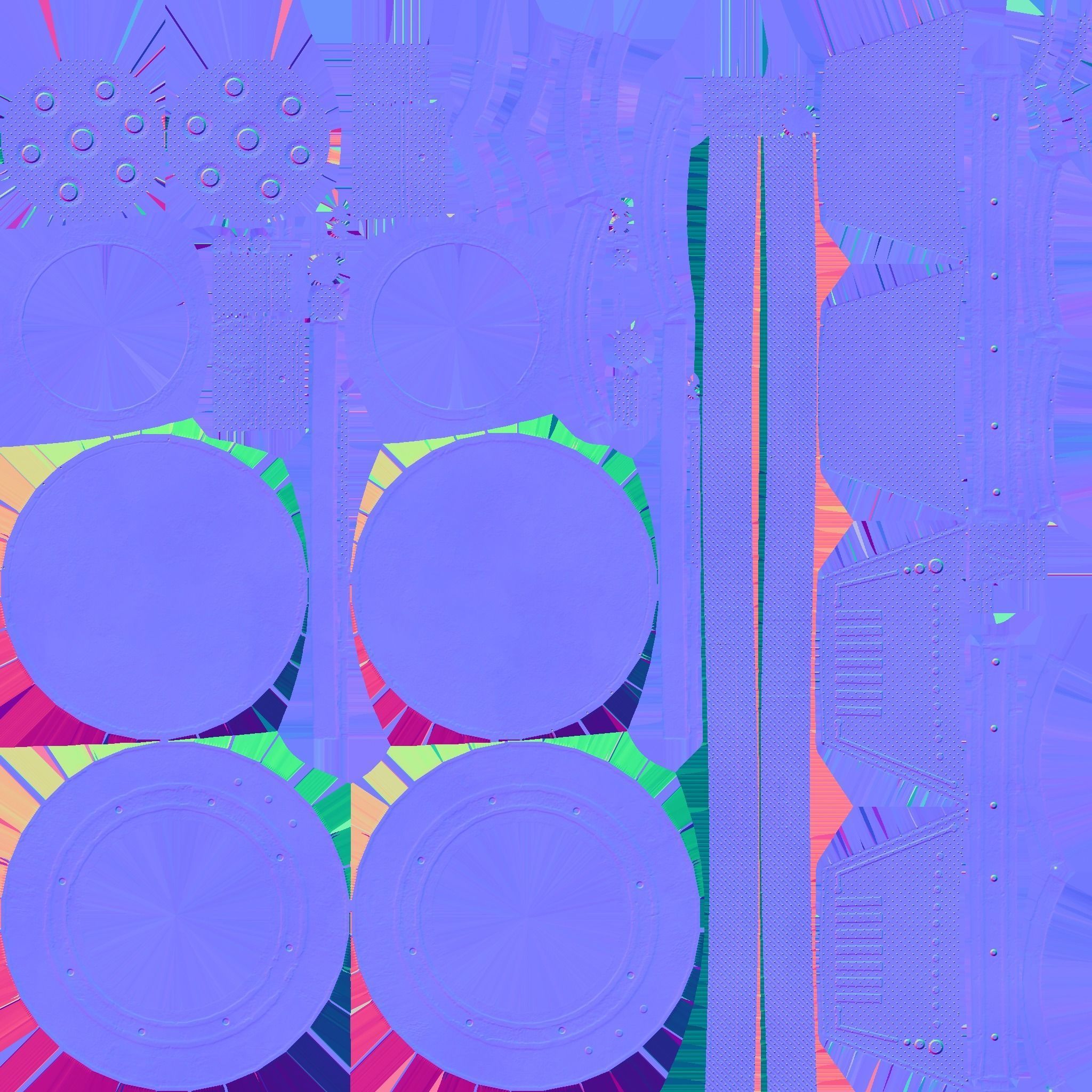 SciFi Glasses G05 Metal - Character Design Fashion Low-poly 3D model_22