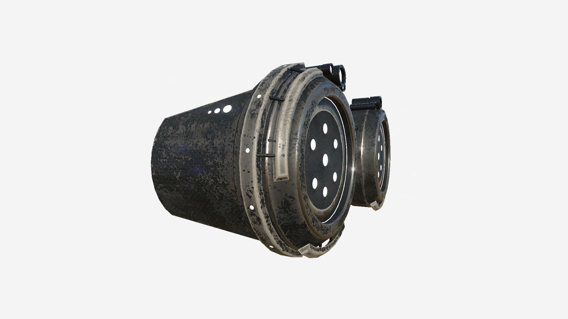 SciFi Glasses G05 Metal - Character Design Fashion Low-poly 3D model_2