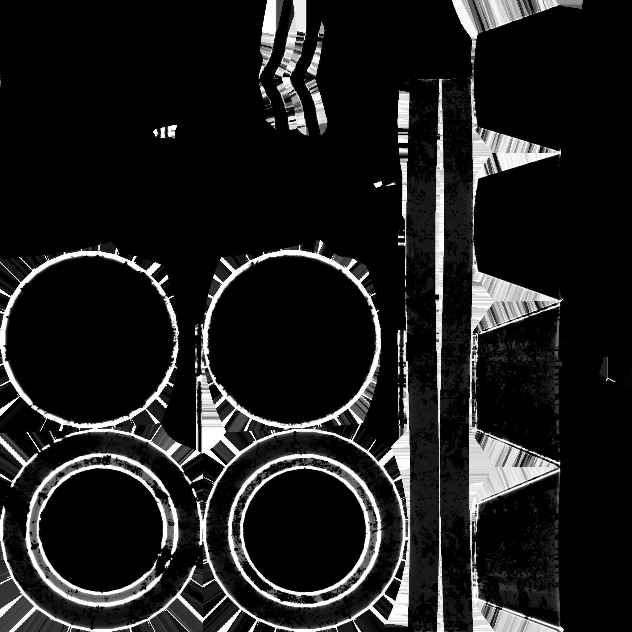 SciFi Glasses G05 Metal - Character Design Fashion Low-poly 3D model_21