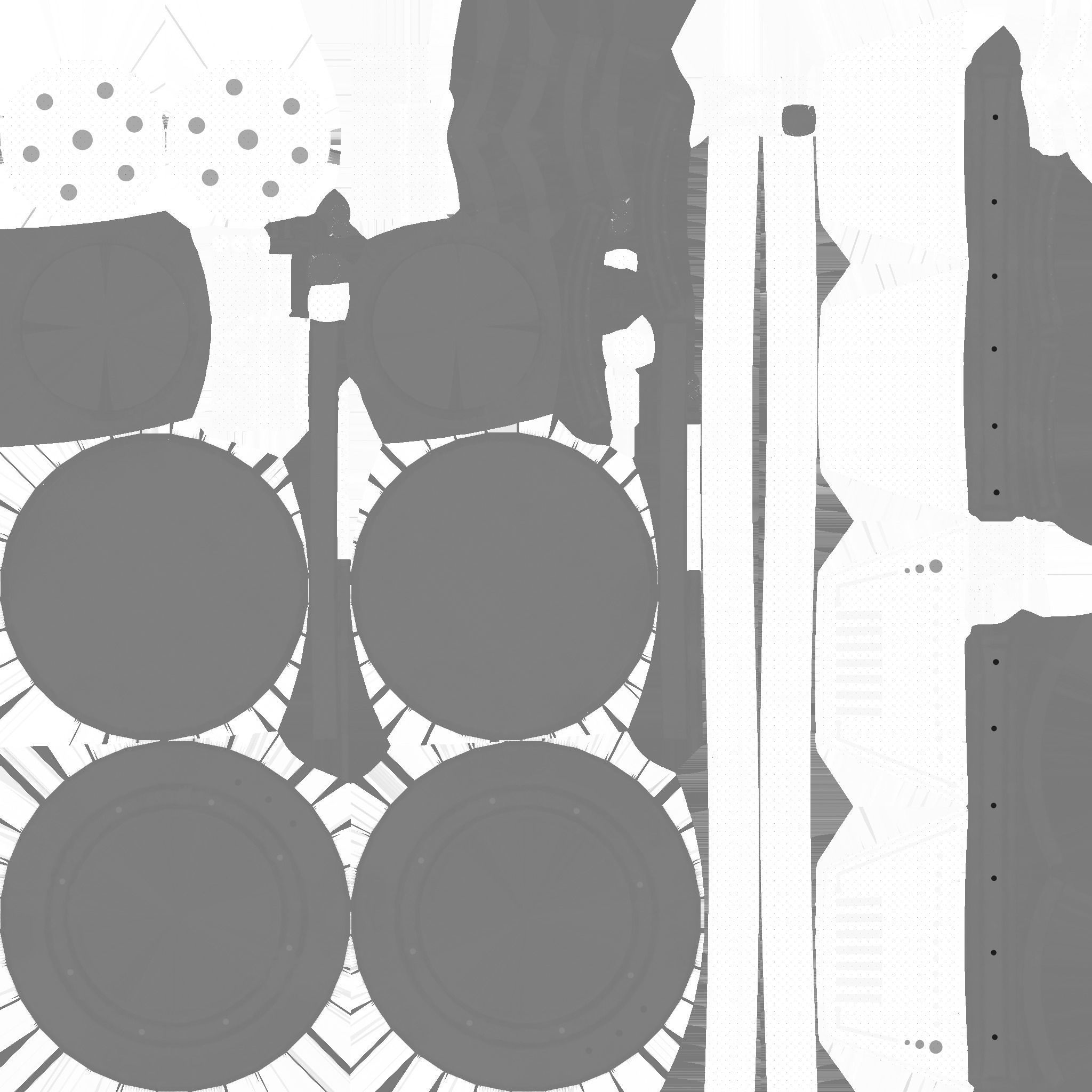 SciFi Glasses G05 Metal - Character Design Fashion Low-poly 3D model_20