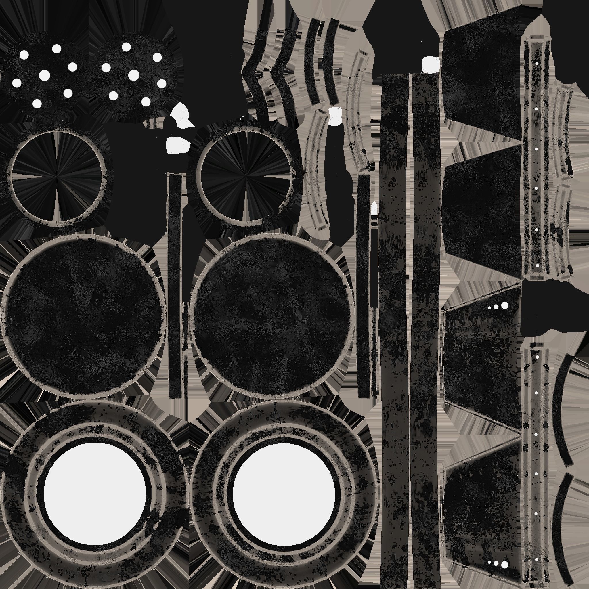 SciFi Glasses G05 Metal - Character Design Fashion Low-poly 3D model_18