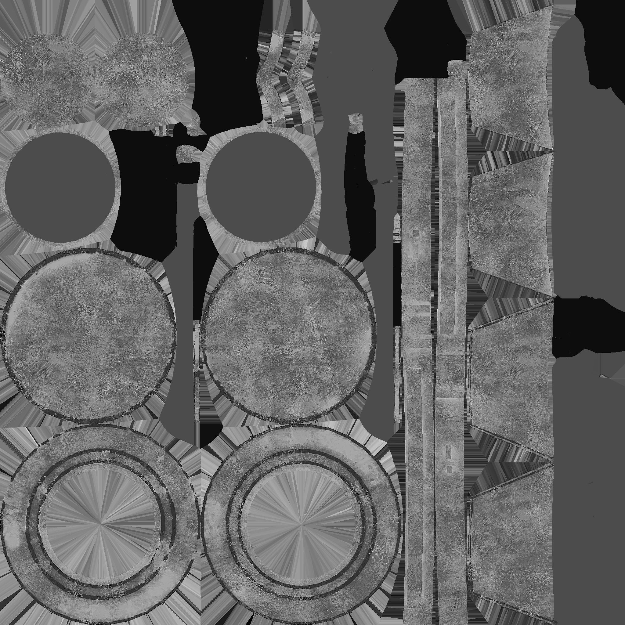 SciFi Glasses G05 Metal - Character Design Fashion Low-poly 3D model_23