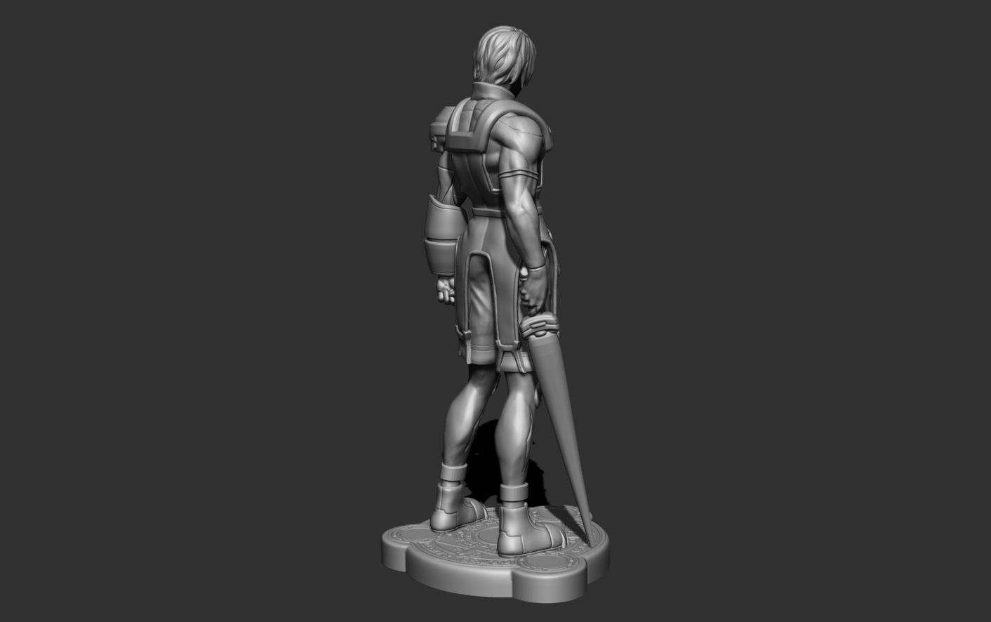 PSO HUmar character model 3D print model_3
