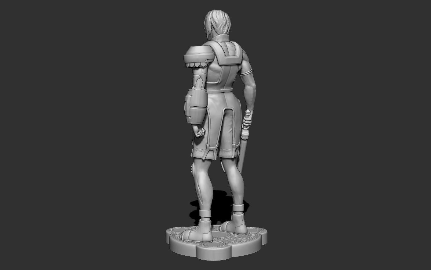 PSO HUmar character model 3D print model_2