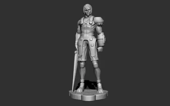 PSO HUmar character model 3D print model