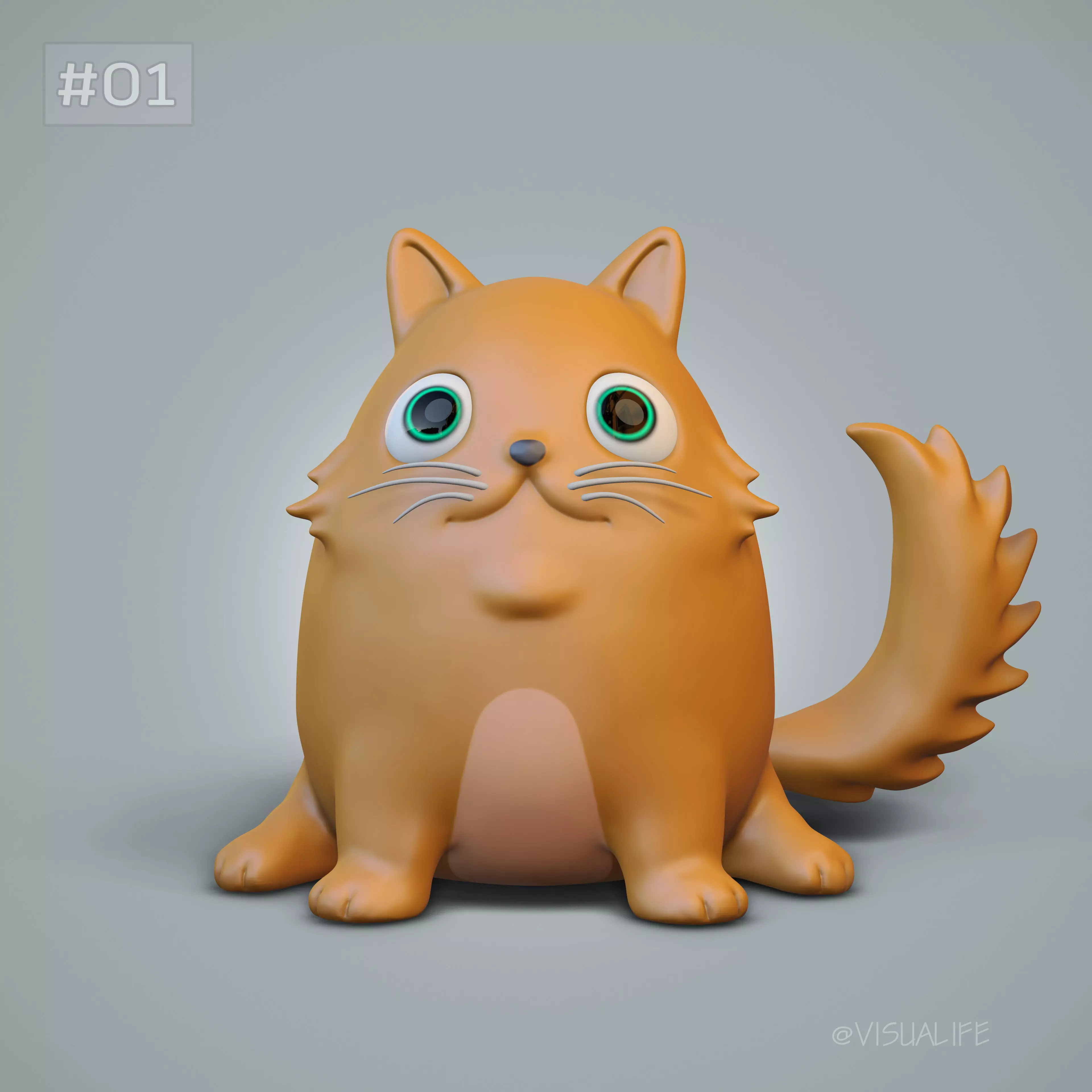 Crypto Cat Free 3D model