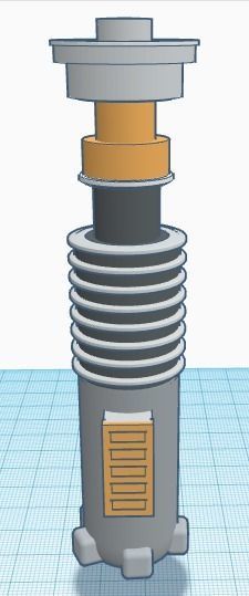 Lukes lightsaber 3D print model_1