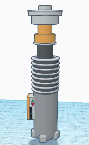 Lukes lightsaber 3D print model_0