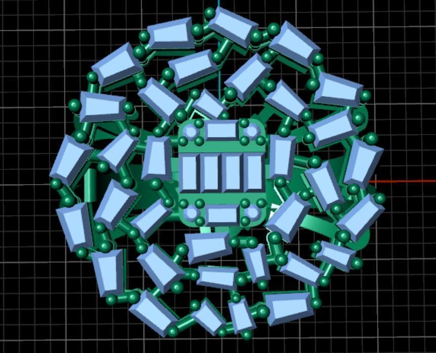 rings diamond 3D print model_1