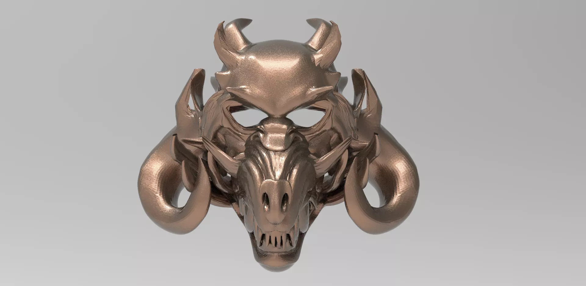 Illuminati Scull mask Party 3D model_0