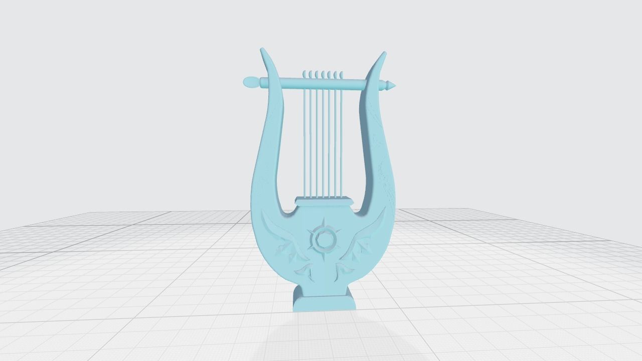 Genshin Impact - Ventis harp 3D print model_2