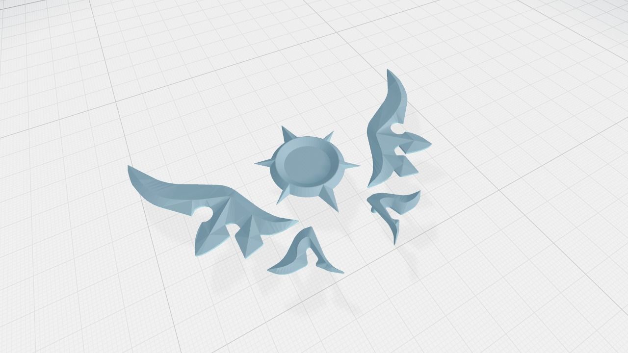 Genshin Impact - Ventis harp 3D print model_8