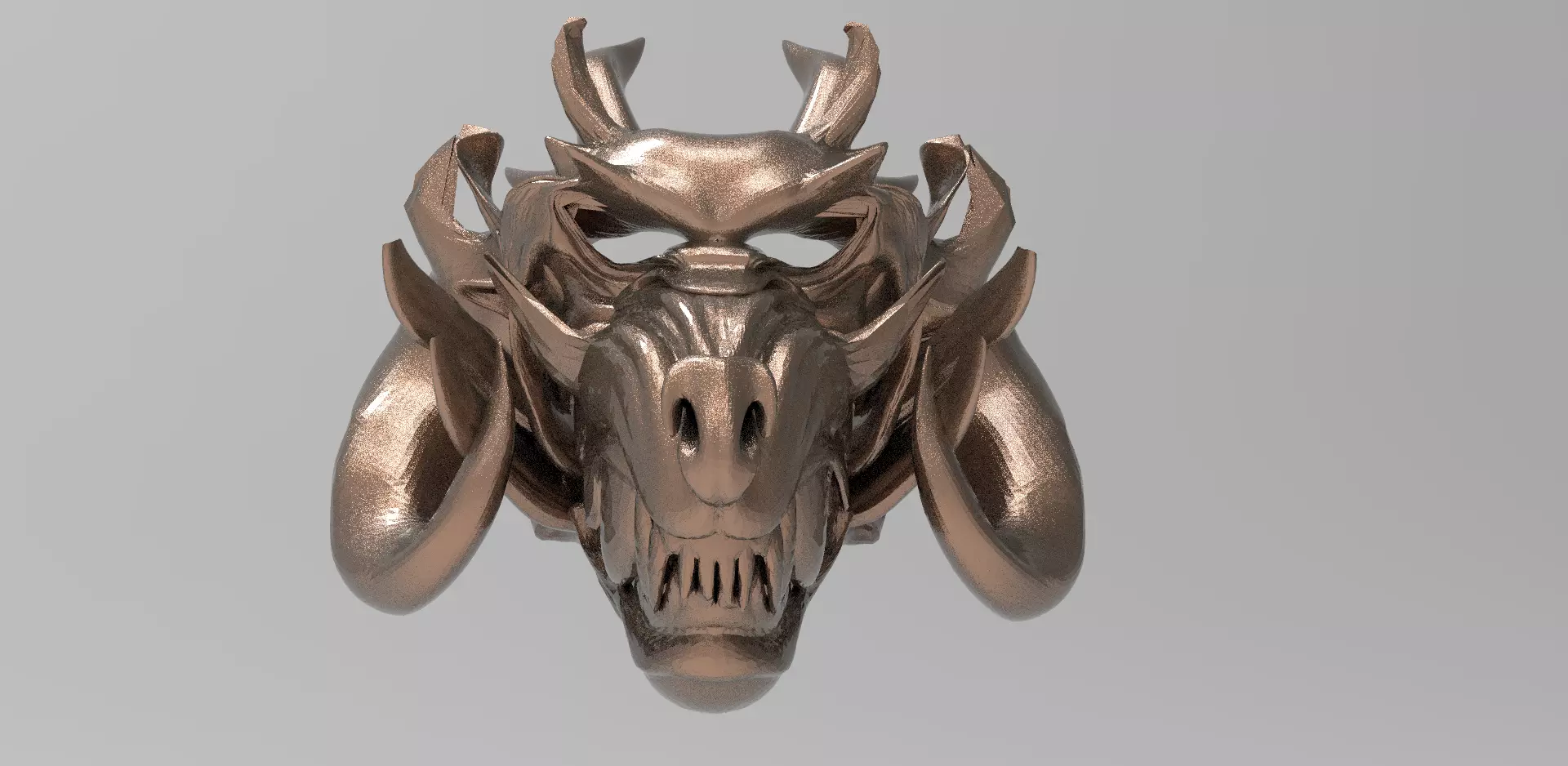 Illuminati Scull mask 2 Party 3D model_0