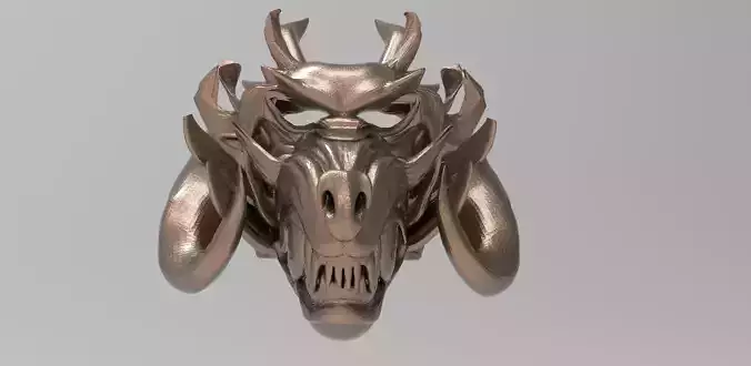 Illuminati Scull mask 2 Party 3D model