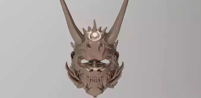 Demon Oni Mask Japan Folklore 3D 3D model