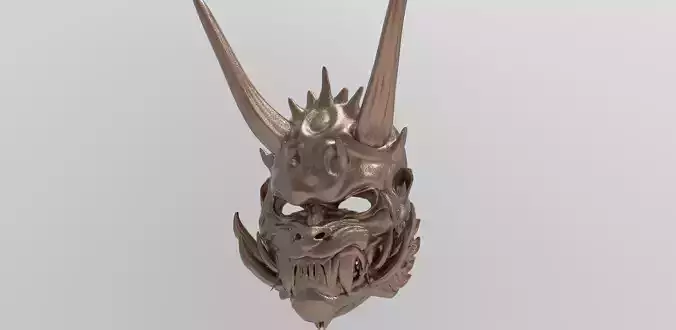 Demon Oni Mask 2  3D model