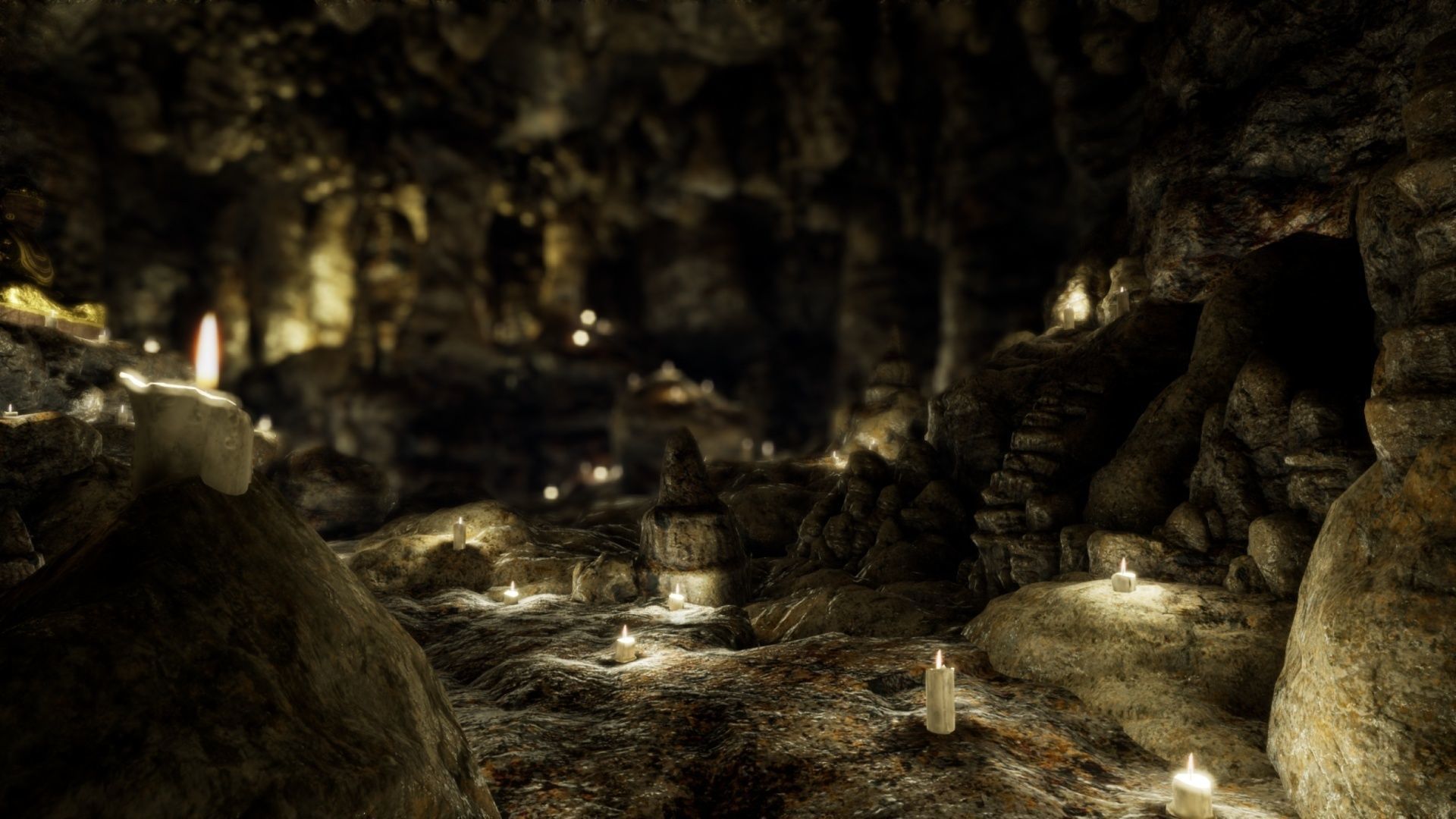 Ancient Modular Fantasy Cave - UE4 Low-poly 3D model_4