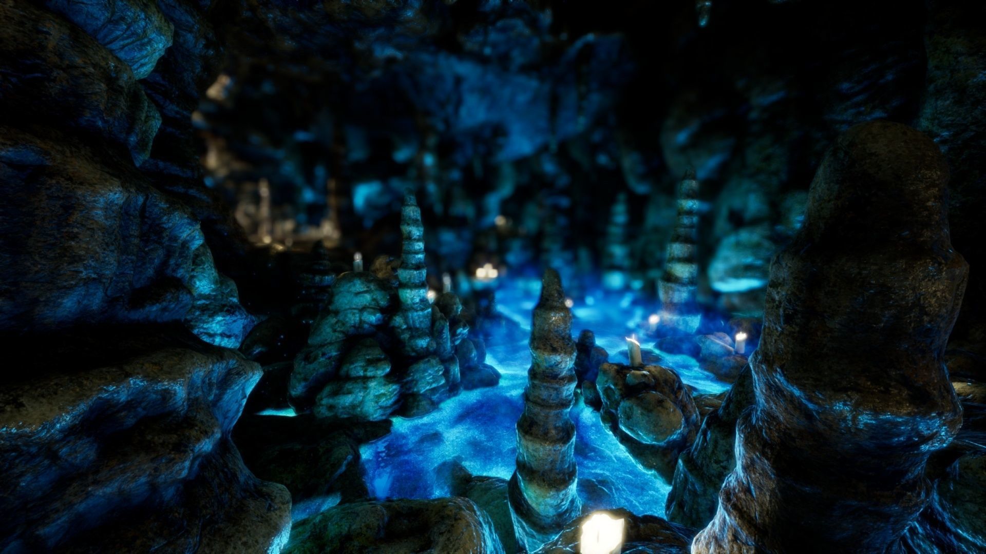 Ancient Modular Fantasy Cave - UE4 Low-poly 3D model_18