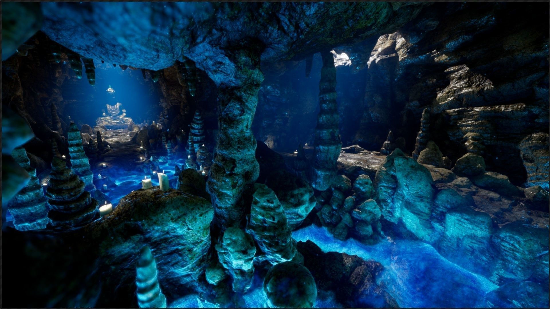 Ancient Modular Fantasy Cave - UE4 Low-poly 3D model_2