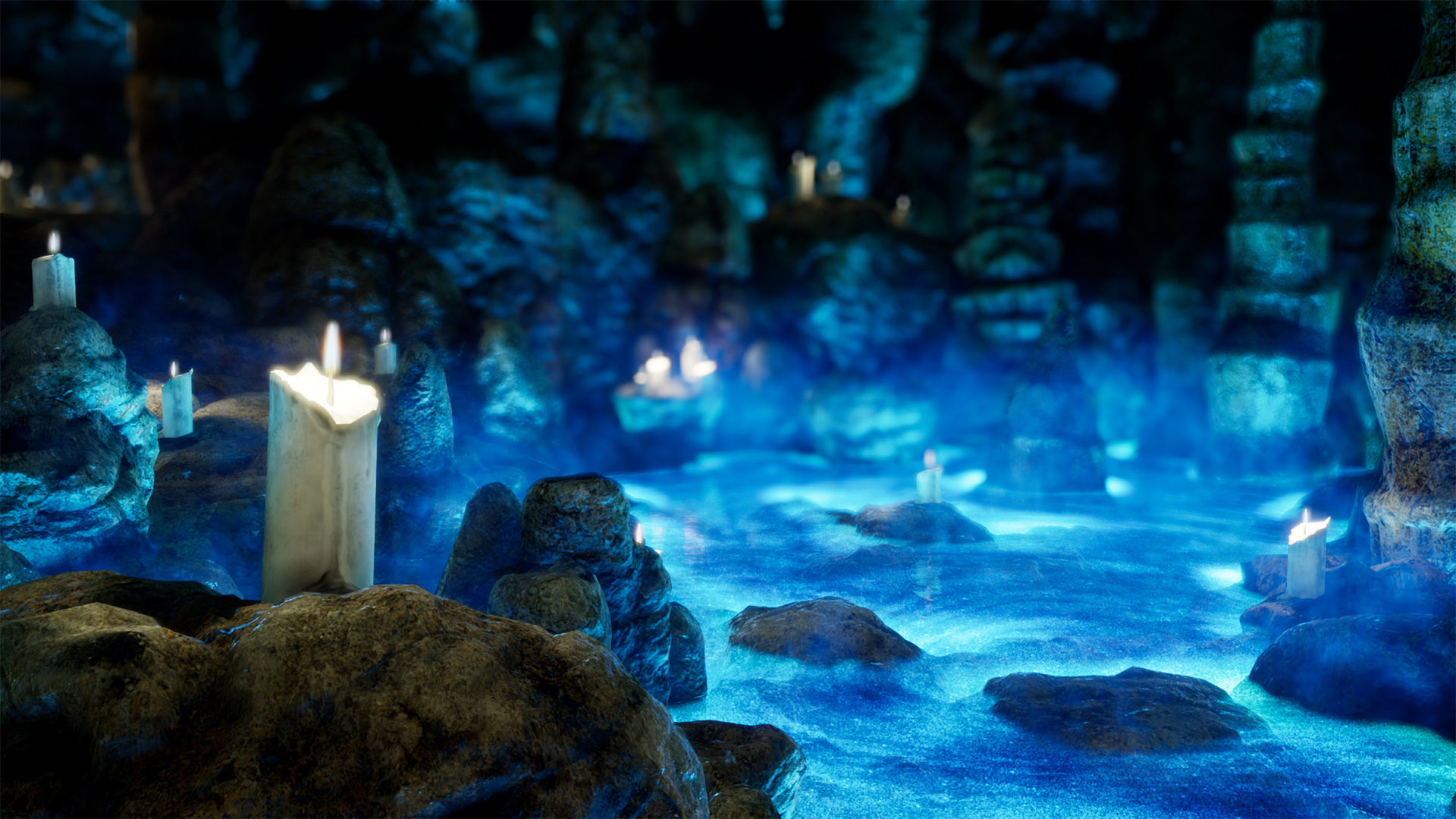 Ancient Modular Fantasy Cave - UE4 Low-poly 3D model_8