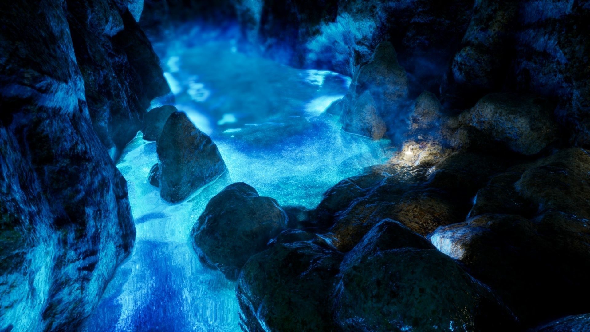 Ancient Modular Fantasy Cave - UE4 Low-poly 3D model_16