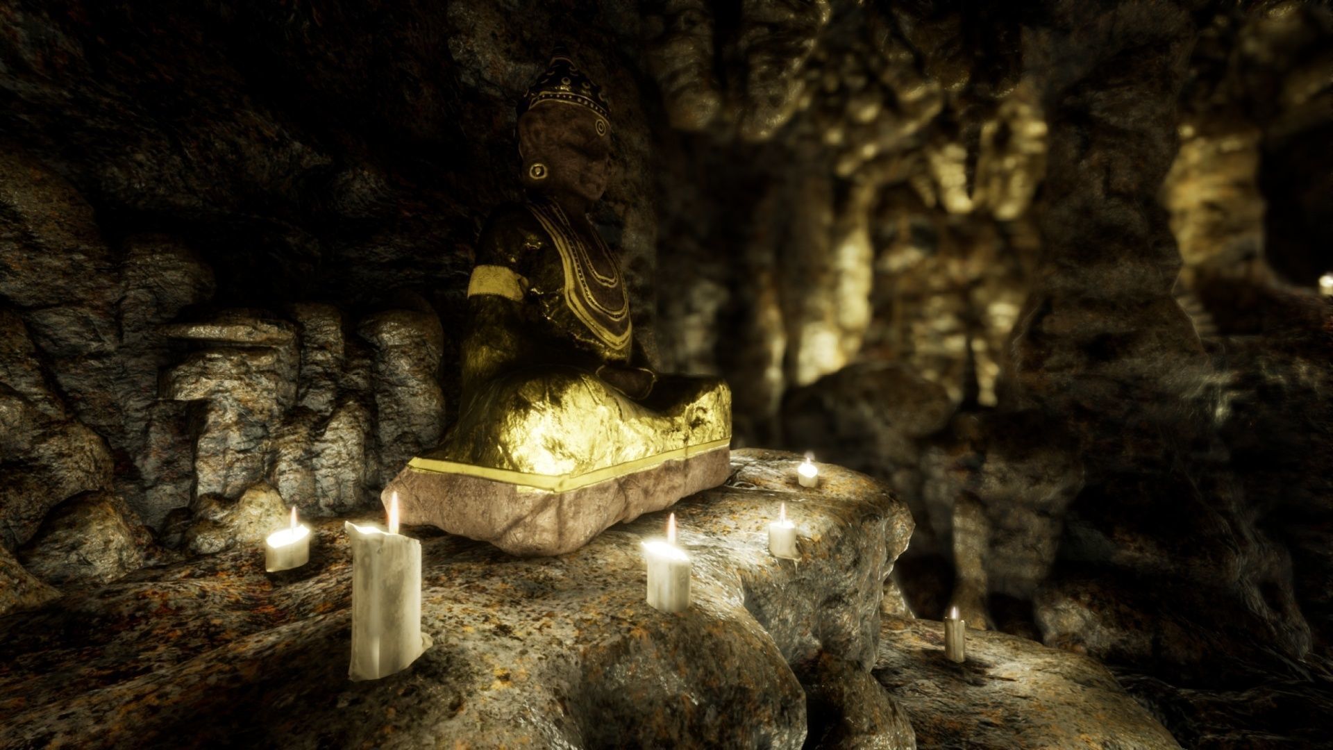 Ancient Modular Fantasy Cave - UE4 Low-poly 3D model_14