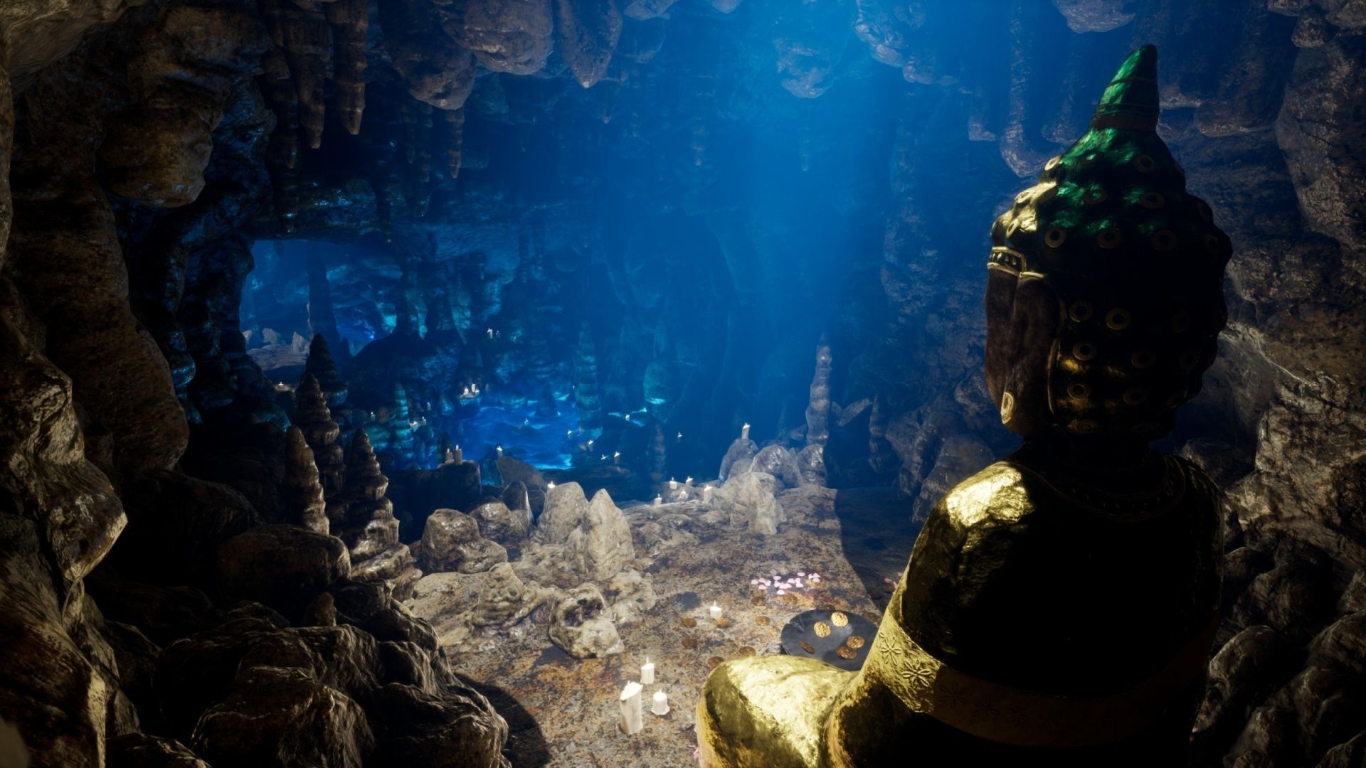 Ancient Modular Fantasy Cave - UE4 Low-poly 3D model_6