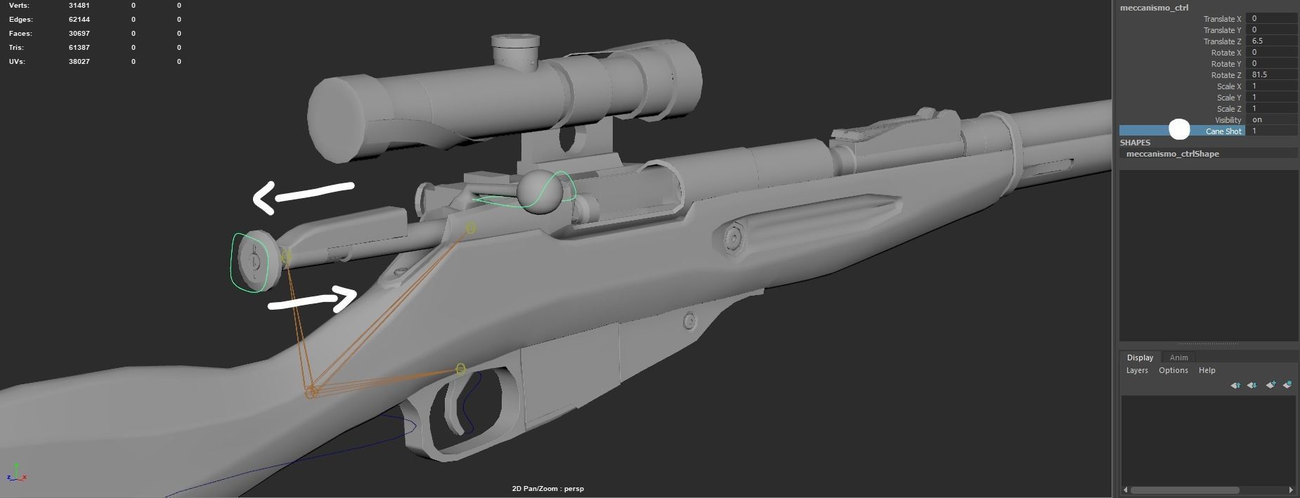 Mosin Nagant - OpenSubdiv-Ready - Rigged - 4K 3D model_3