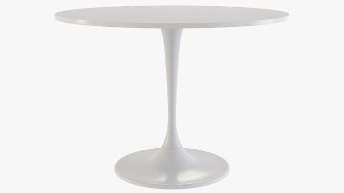 ikea chair janinge and table docksta 3D model 6