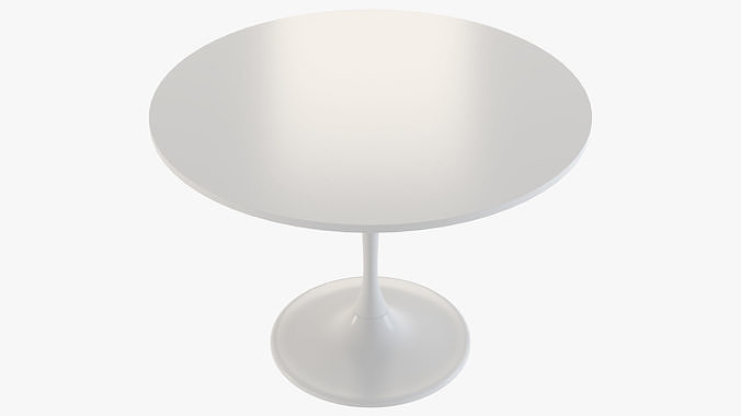 ikea chair janinge and table docksta 3D model 7