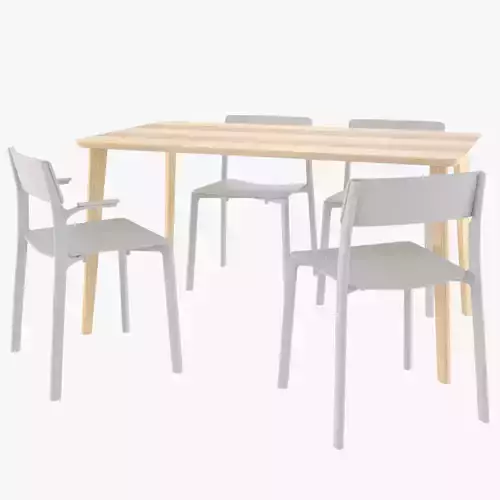  ikea chair janinge and table lisabo