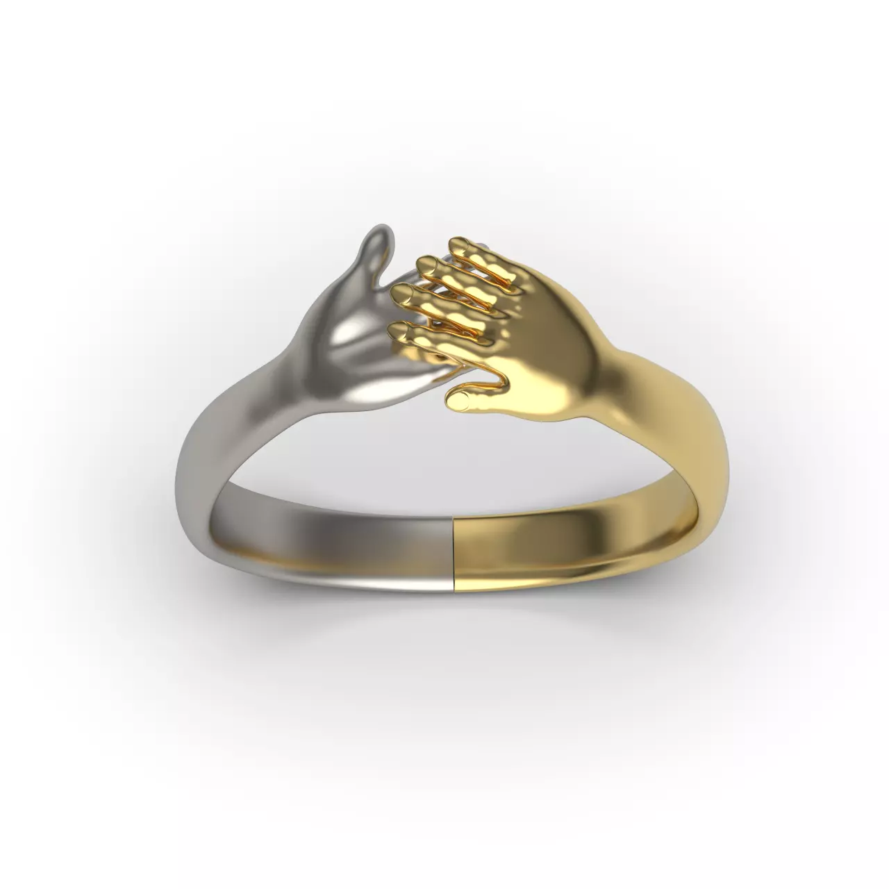 Hands Ring 3 3D print model