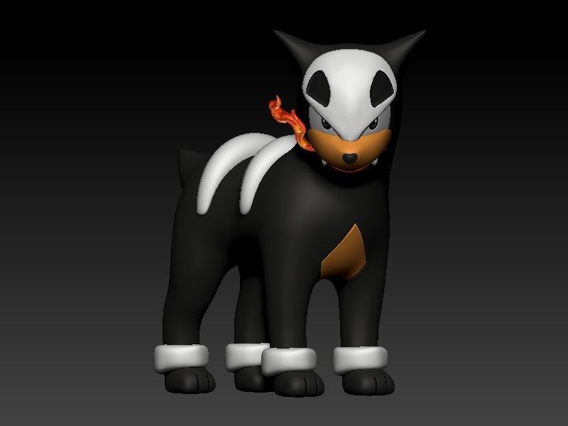 pokemon houndour evolution pack 3D print model_5