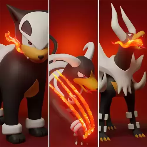 pokemon houndour evolution pack