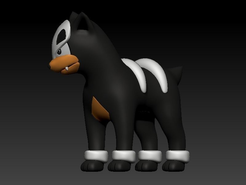 pokemon houndour evolution pack 3D print model_3